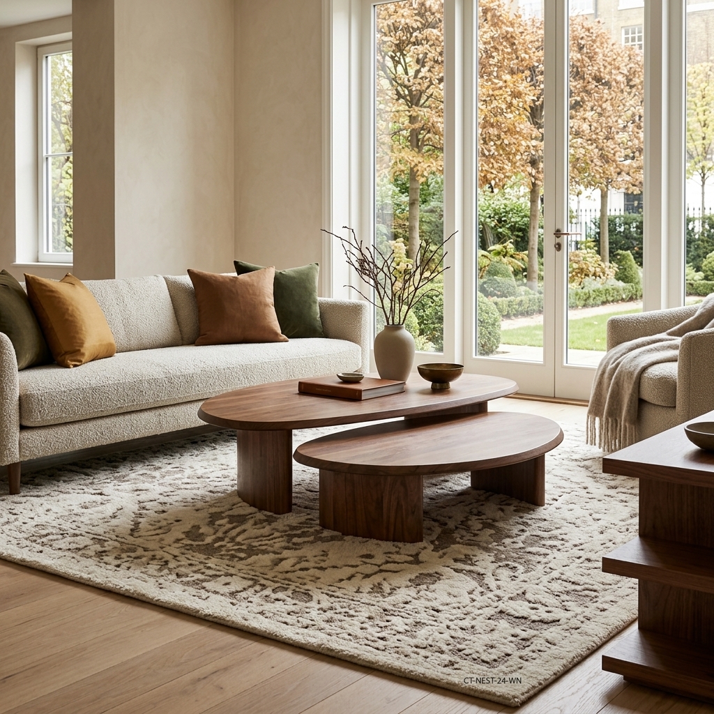 Organic Walnut Nesting Tables